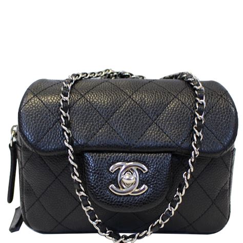 classic black chanel quilted bag|Chanel black quilted crossbody bag.